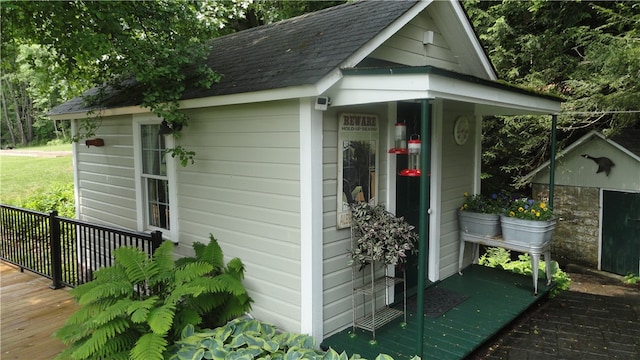 view of outbuilding