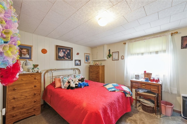 bedroom with carpet floors