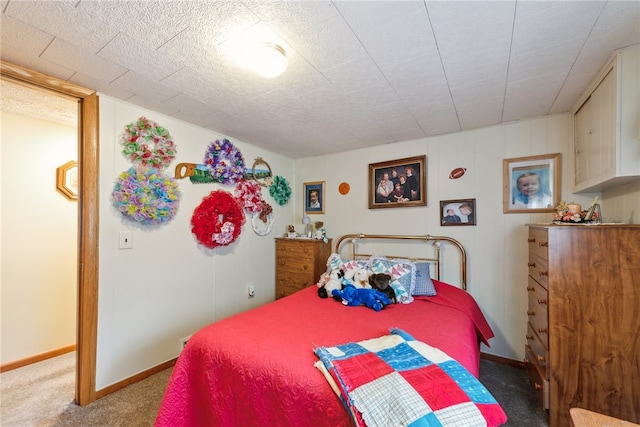 bedroom with carpet floors