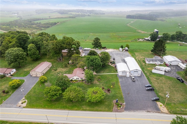 bird's eye view featuring a rural view