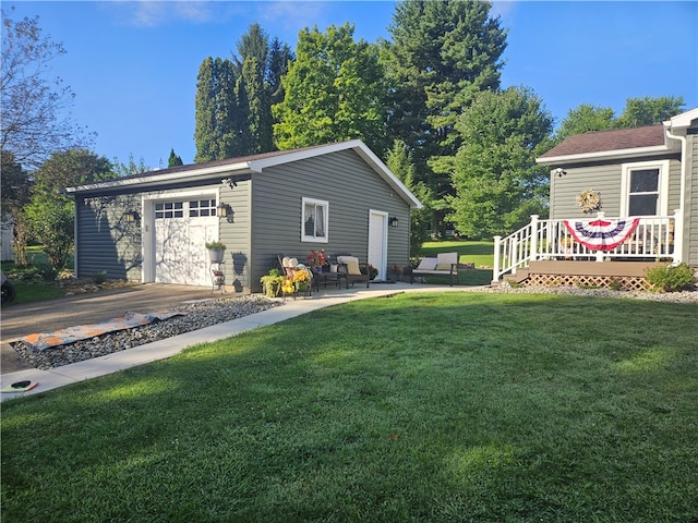 exterior space with a deck