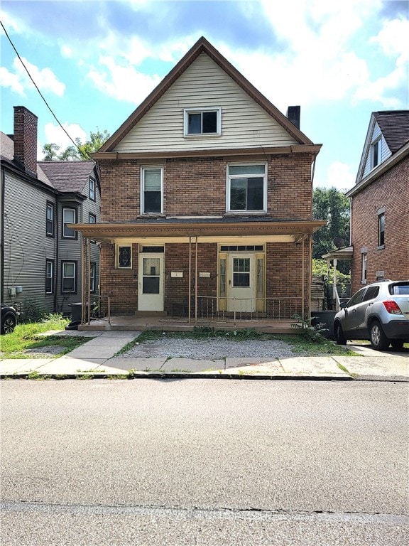 exterior space with covered porch