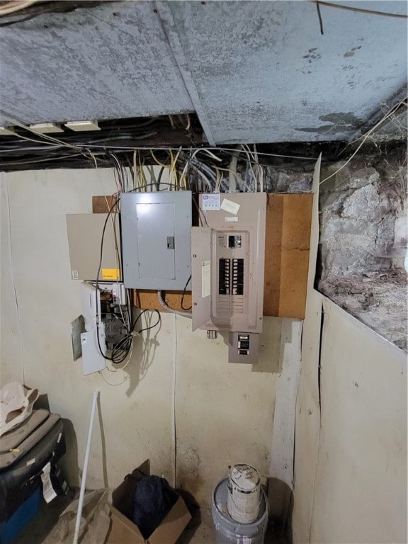 utility room with electric panel