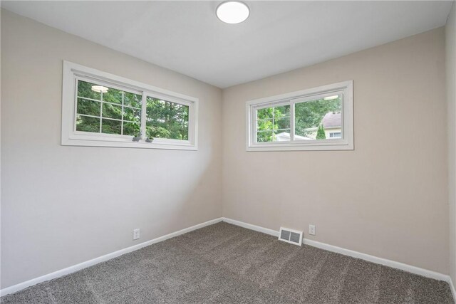 unfurnished room with carpet