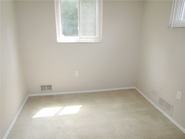 empty room featuring carpet floors and a healthy amount of sunlight