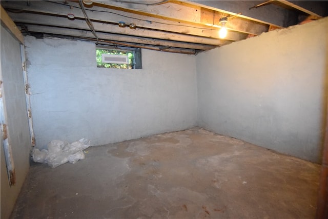 view of basement