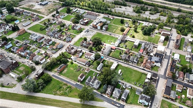 drone / aerial view with a residential view