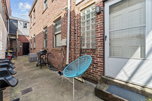 view of patio with area for grilling