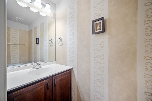 bathroom featuring vanity