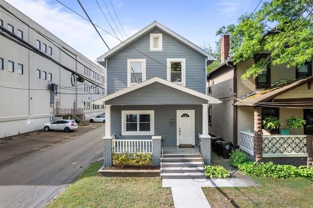 view of front of house with a porch