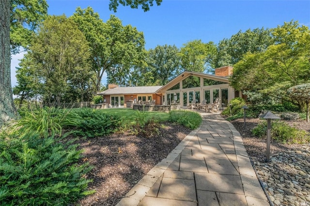 view of rear view of property