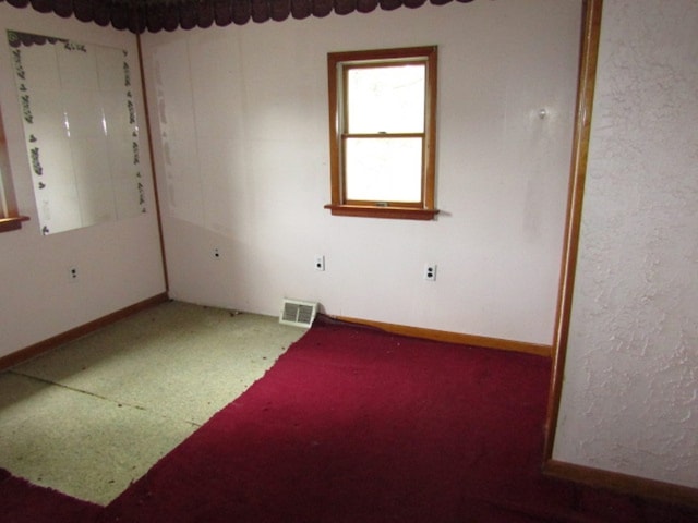 view of spare room