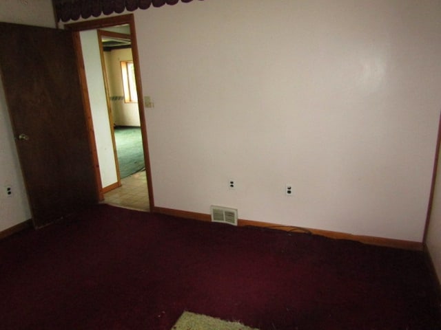 view of carpeted empty room