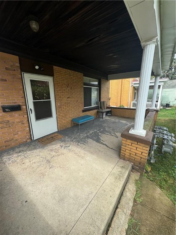 175 Penn Ave, Mount Oliver, PA 15210 - view of patio featuring a porch
