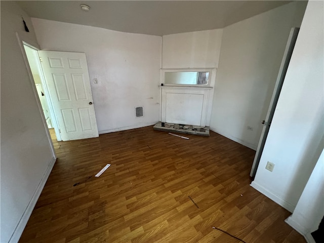 interior space with hardwood / wood-style flooring