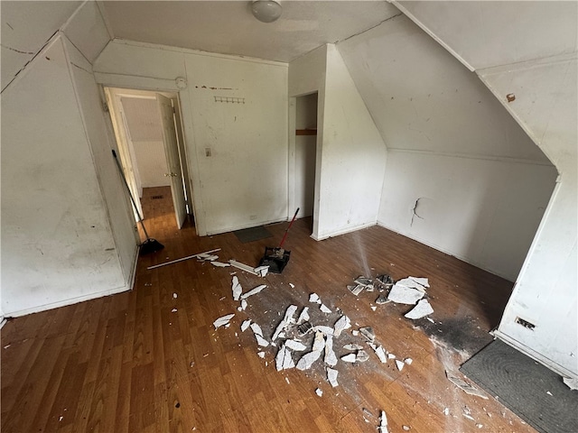 bonus room featuring wood-type flooring