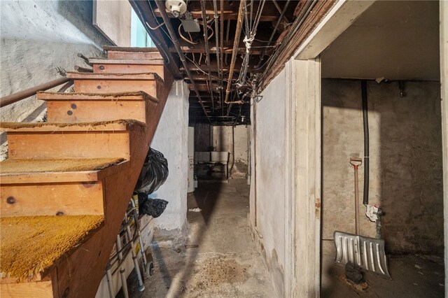 view of basement