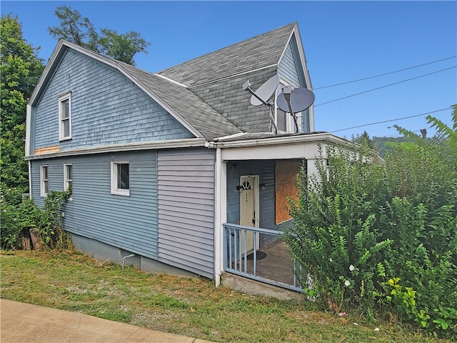 view of back of property