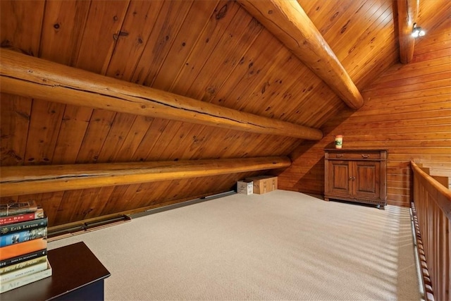 00 Alexander Rd, Brady Twp But, PA 16057 - bonus room with carpet flooring, wooden walls, and wooden ceiling
