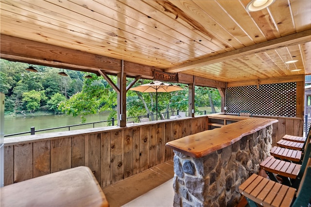 view of sunroom / solarium