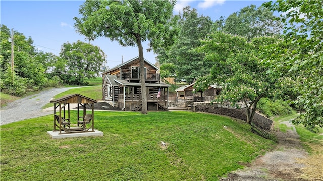 exterior space featuring a deck