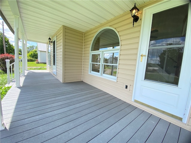 view of deck