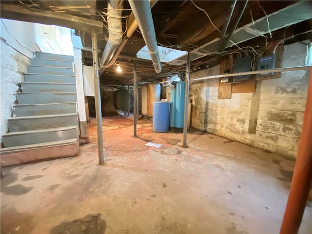 view of basement