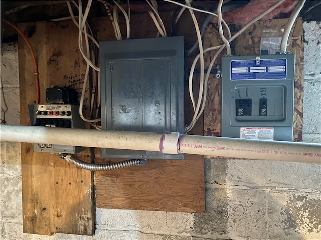 utility room featuring electric panel