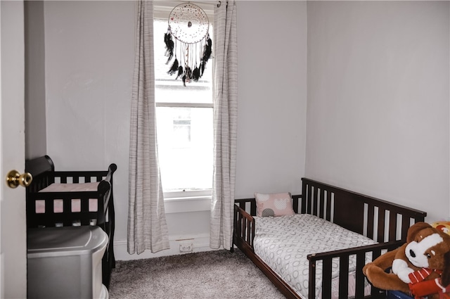 bedroom with carpet