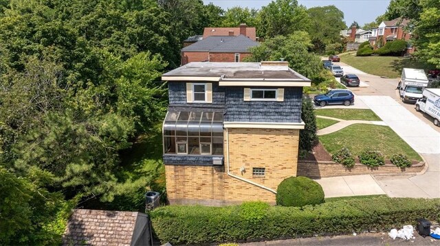 birds eye view of property