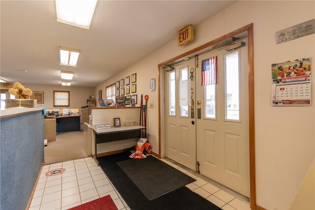 view of tiled entryway