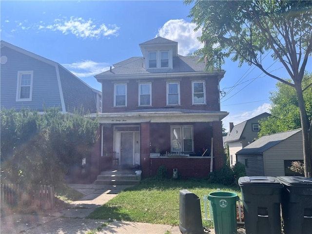 623 Beaver St, Ambridge, PA 15003 - american foursquare style home with a porch
