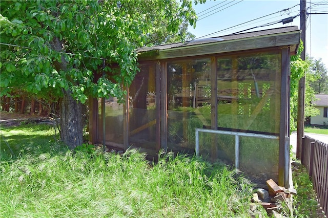 view of outbuilding