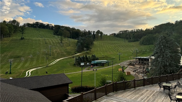 exterior space featuring a rural view