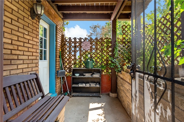 view of balcony