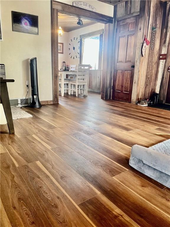 interior space featuring hardwood / wood-style floors