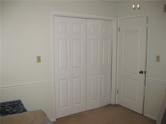 interior space with a closet