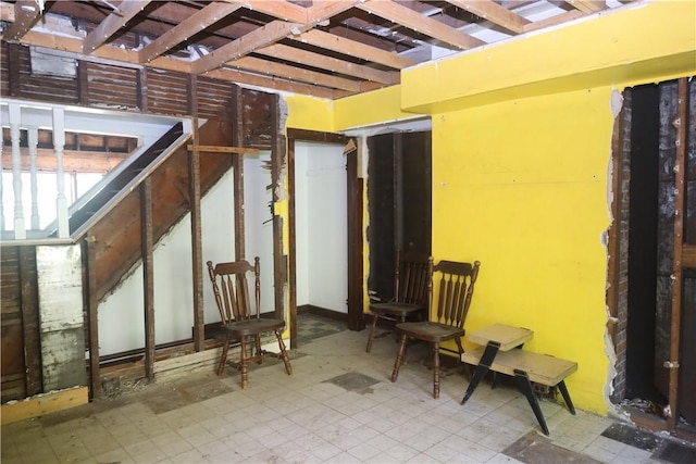 misc room featuring tile patterned floors