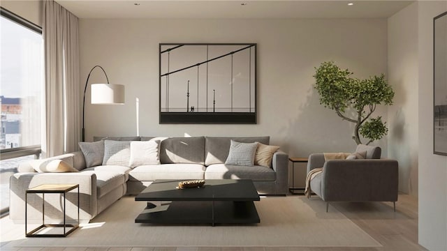 2700 Penn Unit 319, Downtown Pgh, PA 15222 - living area featuring plenty of natural light and wood finished floors