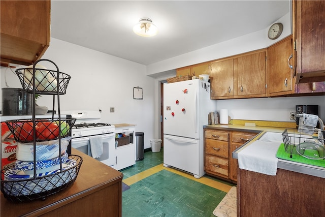 kitchen featuring white appliances