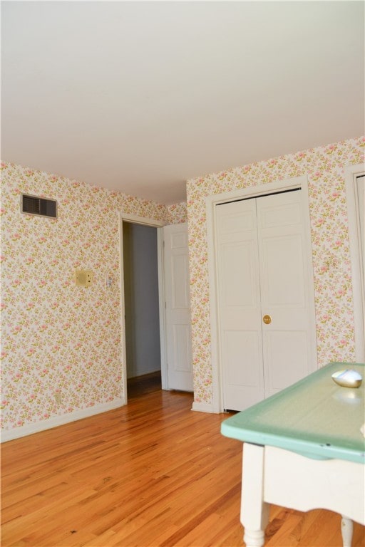 interior space featuring hardwood / wood-style flooring