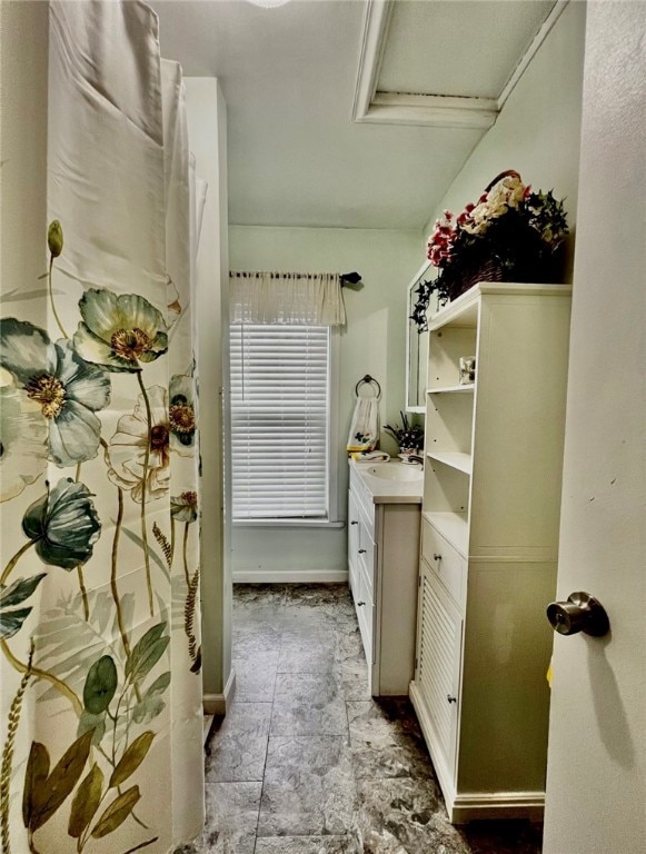 bathroom with vanity