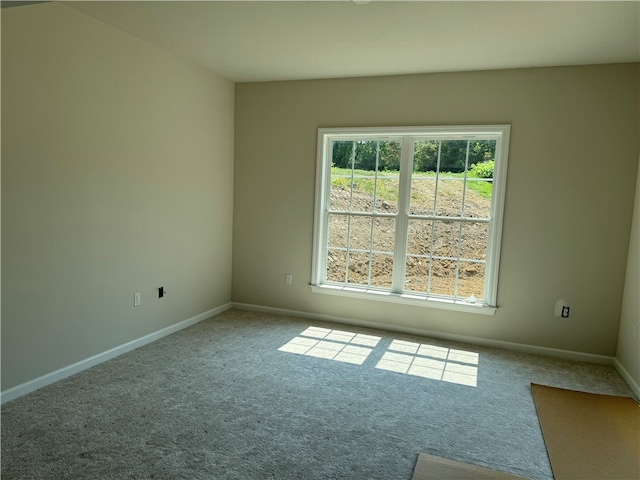 carpeted empty room with a wealth of natural light