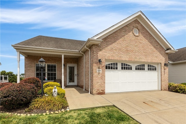 view of front of house featuring a garage