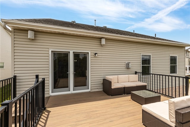 deck with outdoor lounge area