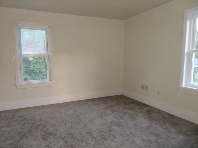 carpeted empty room with plenty of natural light