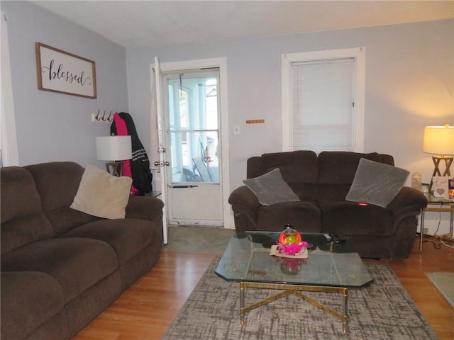 8 Morgan St, South Fayette, PA 15031 - living room featuring wood finished floors
