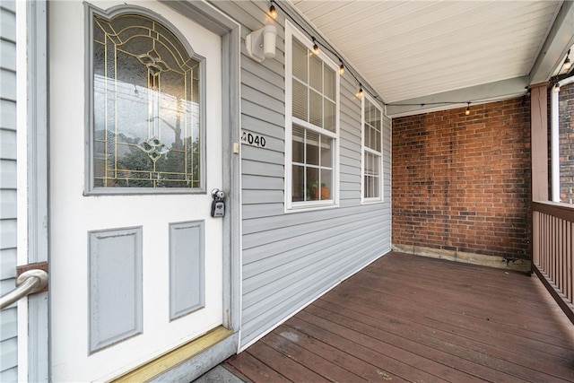 exterior space with a porch