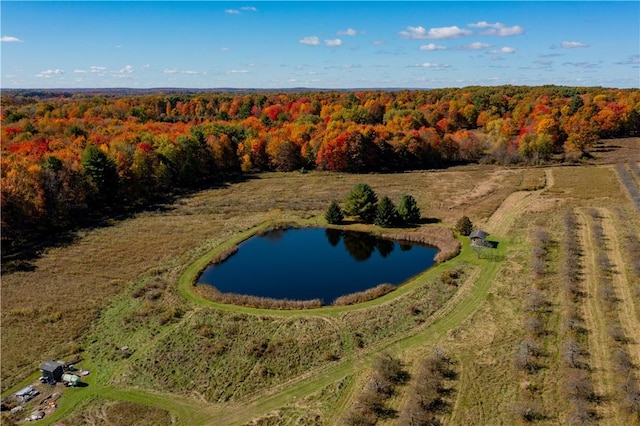 44868 Warner Rd, Pa, PA 16354 - aerial view of property's location with a heavily wooded area and a large body of water