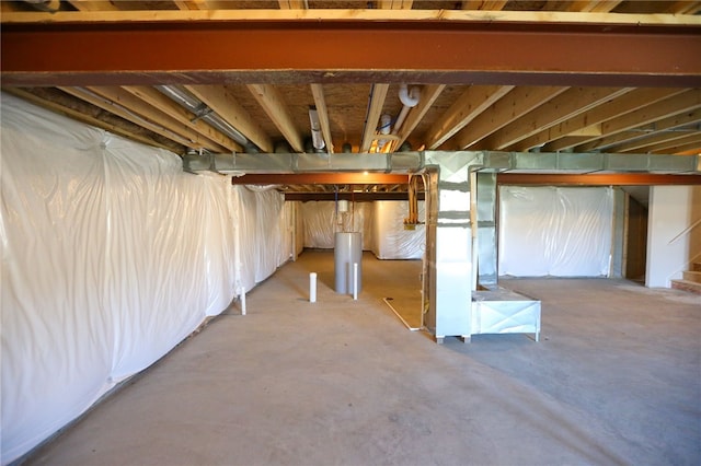 view of basement